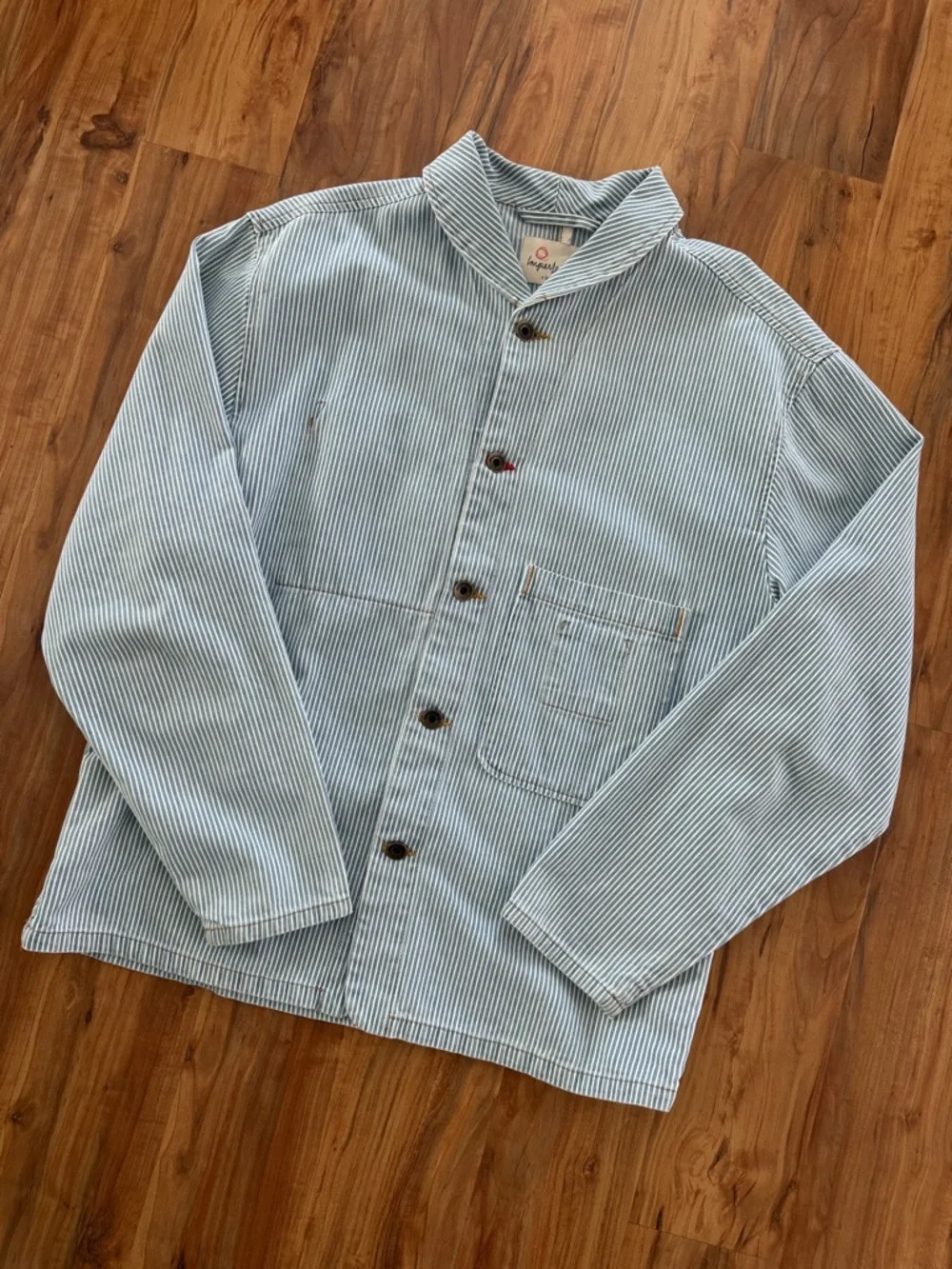 Shepherds Shirt Indigo Hickory Stripe - Picture 2 of 3